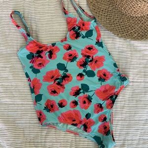 Billabong Women’s bright floral one piece swimsuit